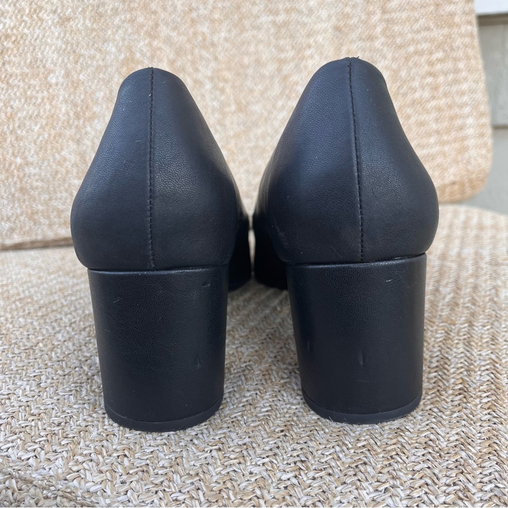 Naturalizer Black Block Heel Pumps size 8 - Picture 6 of 9